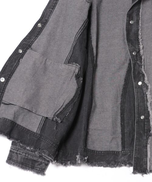 almo(アルモ)の「【LAMPOON】リメイクデニムジャケット(デニムジャケット・レディース・ブラック・MEDIUM/LARGE/X-LARGE)」の16枚目の写真