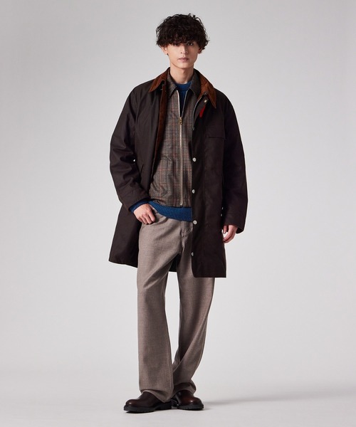 Paul Smith ウールコート ブラウン 値下可】Paul Smith ウールコート ブラウン ウールリバー ロング