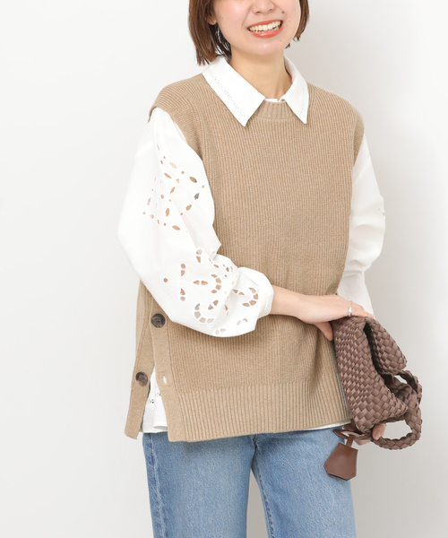 JOURNAL STANDARD relumeボアニットベスト ベージュ ジャーナルスタンダード レリューム JOURNAL STANDARD relume ボア