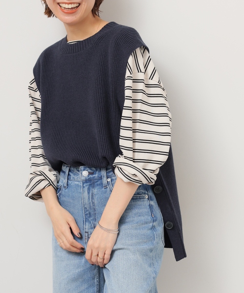 サイドボタンニットベスト（ベスト）｜JOURNAL STANDARD relume