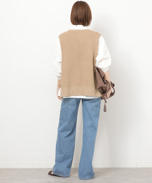 JOURNAL STANDARD relume（ジャーナルスタンダード　レリューム）の「サイドボタンニットベスト（ベスト・レディース・グレー/ネイビー/ベージュ・FREE）」の20枚目の写真