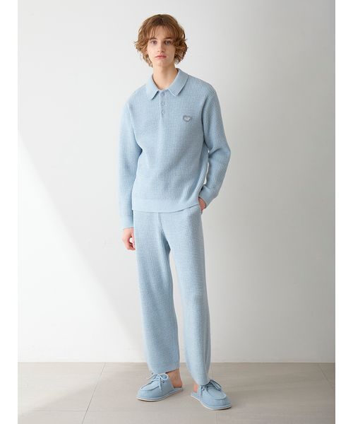 gelato pique（ジェラートピケ）の「【HOMME】ワッフルニットシャツ 