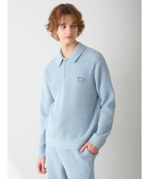 gelato pique（ジェラートピケ）の「【HOMME】ワッフルニットシャツ