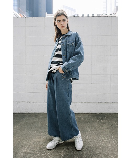 WCJ（ダブルシージェイ）の「ソフトデニムパンツ（デニムパンツ・レディース・ホワイト/サックスブルー/ブルー・25inch/26inch）」の8枚目の写真