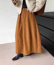 aimoha | エンボス加工フレアロングスカート(スカート)