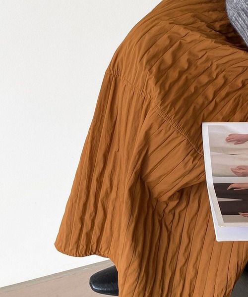 aimoha（アイモハ）の「エンボス加工フレアロングスカート（スカート・レディース・ブラック/オフホワイト/レンガ・FREE）」の21枚目の写真