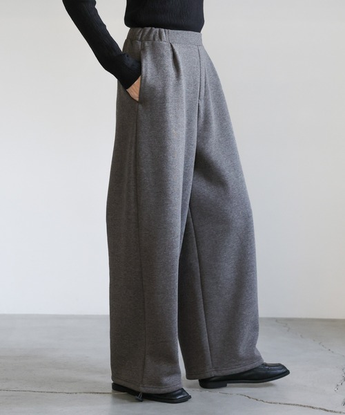select MOCA（セレクトモカ）の「ソフトタッチスウェットルーズパンツ（スウェットパンツ・レディース・グレー/チャコールグレー・FREE）」の21枚目の写真