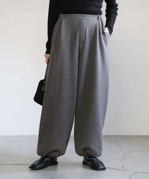 select MOCA（セレクトモカ）の「ソフトタッチスウェットルーズパンツ（スウェットパンツ・レディース・グレー/チャコールグレー・FREE）」の15枚目の写真