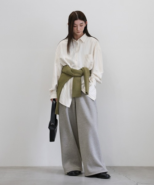 select MOCA（セレクトモカ）の「ソフトタッチスウェットルーズパンツ（スウェットパンツ・レディース・グレー/チャコールグレー・FREE）」の6枚目の写真