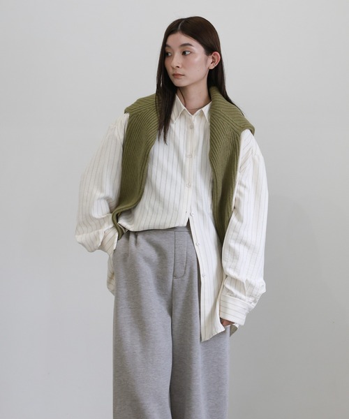 select MOCA（セレクトモカ）の「ソフトタッチスウェットルーズパンツ（スウェットパンツ・レディース・グレー/チャコールグレー・FREE）」の13枚目の写真