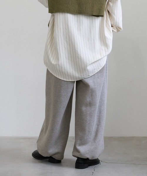 select MOCA（セレクトモカ）の「ソフトタッチスウェットルーズパンツ（スウェットパンツ・レディース・グレー/チャコールグレー・FREE）」の8枚目の写真