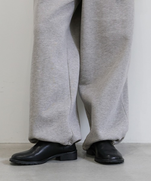 select MOCA（セレクトモカ）の「ソフトタッチスウェットルーズパンツ（スウェットパンツ・レディース・グレー/チャコールグレー・FREE）」の12枚目の写真