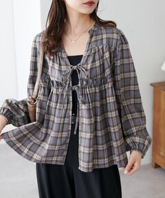 Darich ダーリッチ ホルターオフショルチェックシャツ ダーリッチ Darich ホルターオフショルチェックシャツ