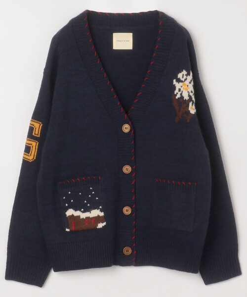 セール】カントリー ジャガードニットカーディガン（カーディガン