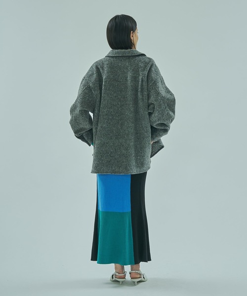 ROSE BUD(ローズバッド)の「SHAGGY CHECK SHIRT(シャツ/ブラウス・レディース・ライトピンク/ブラック/グレー・ONE SIZE)」の17枚目の写真