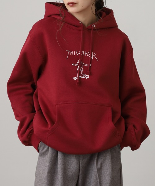 THRASHER SWEAT L/S HOODIE 長袖スウェットプルオーバーパーカー