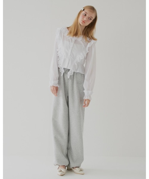 レーススウェットパンツ（スウェットパンツ）｜April Jane（エイプリル