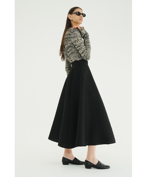 CLANE VOLUME FLARE SKIRT ブラック　0 クラネ VOLUME FLARE SKIRT（スカート）｜CLANE（クラネ）のファッション通販