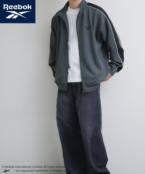 Reebok(リーボック)の「REEBOK 袖ライン 左胸エンブロイダリー トラックジャケット(Tシャツ/カットソー・メンズ・チャコールグレー/ネイビー/ブラック・X-LARGE/LARGE/MEDIUM)」の8枚目の写真