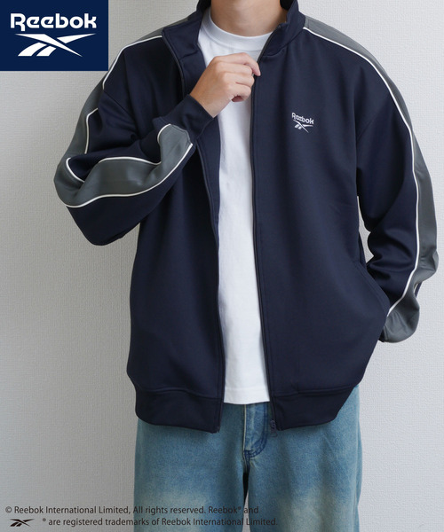 Reebok(リーボック)の「REEBOK 袖ライン 左胸エンブロイダリー トラックジャケット(Tシャツ/カットソー・メンズ・チャコールグレー/ネイビー/ブラック・X-LARGE/LARGE/MEDIUM)」の15枚目の写真