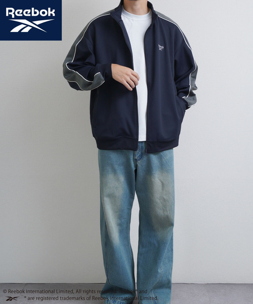 Reebok(リーボック)の「REEBOK 袖ライン 左胸エンブロイダリー トラックジャケット(Tシャツ/カットソー・メンズ・チャコールグレー/ネイビー/ブラック・X-LARGE/LARGE/MEDIUM)」の16枚目の写真