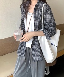 IRADOWL（アイラドール）の「レトロチェック柄シャツ（シャツ/ブラウス）」
