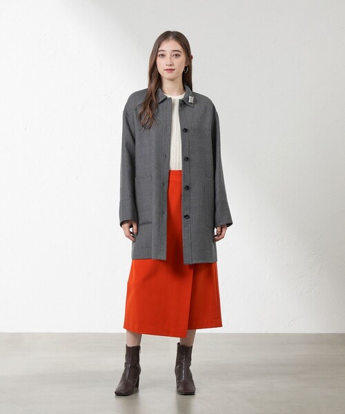 amaca（アマカ）の「【Anniversary　Piece】アルチザンニット（ニット/セーター・レディース・ダークネイビー/オフホワイト・38/40）」の5枚目の写真