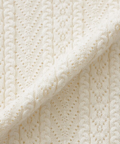 amaca（アマカ）の「【Anniversary　Piece】アルチザンニット（ニット/セーター・レディース・ダークネイビー/オフホワイト・38/40）」の11枚目の写真