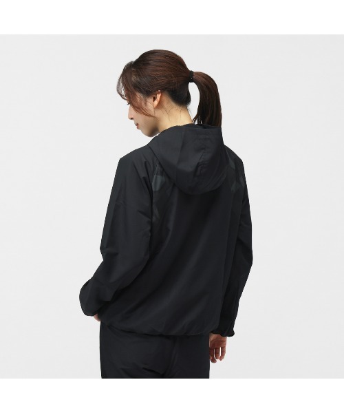 UNDER ARMOUR(アンダーアーマー)の「アンダーアーマー UAトリコットウーブン プリント フルジップ フーディー(ナイロンジャケット・レディース・サックスブルー/ブラック・S/M/L/XL)」の4枚目の写真