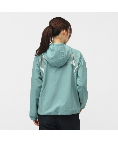 UNDER ARMOUR(アンダーアーマー)の「アンダーアーマー UAトリコットウーブン プリント フルジップ フーディー(ナイロンジャケット・レディース・サックスブルー/ブラック・S/M/L/XL)」の3枚目の写真