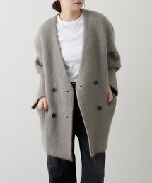 russet | 【再値下げ】モヘアダブルニットコート(その他アウター)