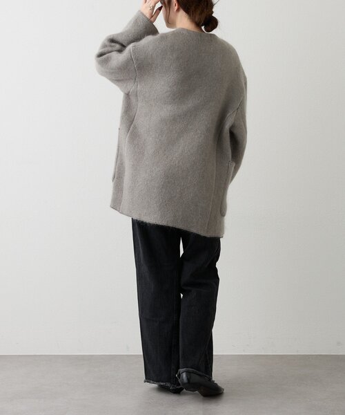 russet（ラシット）の「【再値下げ】モヘアダブルニットコート（その他アウター・レディース・ベージュ/キャメル/グレー・FREE）」の10枚目の写真