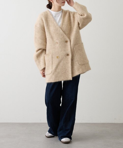 russet（ラシット）の「【再値下げ】モヘアダブルニットコート（その他アウター・レディース・ベージュ/キャメル/グレー・FREE）」の21枚目の写真