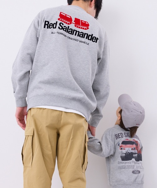 j.n.r.d(ジェー・エヌ・アール・ディー)の「【Red Salamander】バックロゴ裏起毛スウェット(スウェット・メンズ・グレー/チャコールグレー・M/LL/L)」の1枚目の写真
