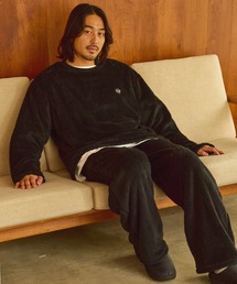 MONO-MART（モノマート）の「〈セットアップ〉シャギーボアフリース リラックス オーバーサイズプルオーバー&イージーパンツセット【THE CRAFT CREW PRODUCTS】（ルームウェア/パジャマ）」