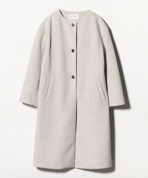 A DAY IN THE LIFE UNITED ARROWS(アデイインザライフユナイテッドアローズ)の「ニットモッサ ノーカラーコート <A DAY IN THE LIFE>(ノーカラーコート・レディース・オレンジ/ロイヤルブルー/ナチュラル/ブラック・FREE)」の16枚目の写真