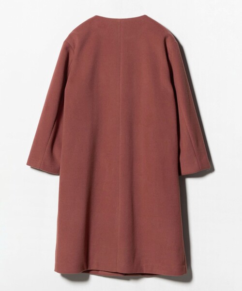 最終SALE 新品未使用　ユナイテッドアローズ　コート厚手インナー付き セール】ニットモッサ ノーカラーコート ＜A DAY IN THE LIFE＞（ノー