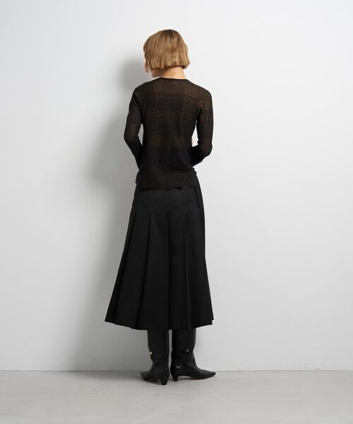 LANVIN en Bleu(ランバンオンブルー)の「ニットレースプルオーバー(ニット/セーター・レディース・レッド/ブラック・38)」の12枚目の写真