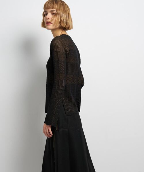 LANVIN en Bleu(ランバンオンブルー)の「ニットレースプルオーバー(ニット/セーター・レディース・レッド/ブラック・38)」の14枚目の写真