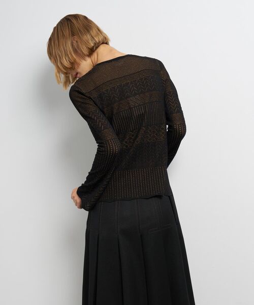 LANVIN en Bleu(ランバンオンブルー)の「ニットレースプルオーバー(ニット/セーター・レディース・レッド/ブラック・38)」の15枚目の写真