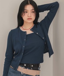 miette（ミエット）の「レースアイレットアンサンブル（カーディガン/ボレロ）」