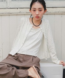 miette（ミエット）の「レースアイレットアンサンブル（カーディガン/ボレロ）」