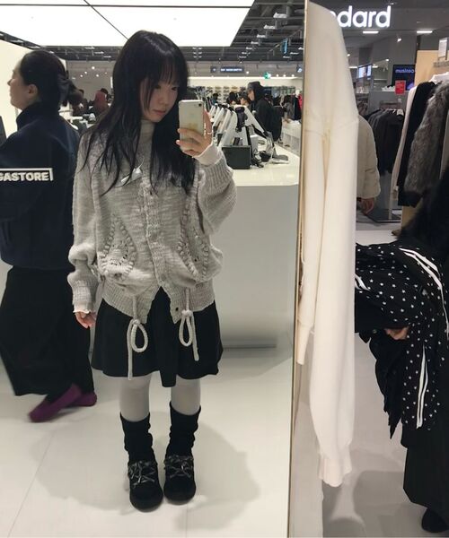 ILLIGO(イリゴ)の「フレールハーフコート グレー(チェスターコート・レディース・その他・OS)」の2枚目の写真