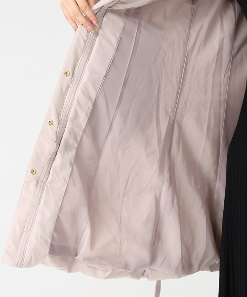 MISCH MASCH（ミッシュマッシュ）の「2025秋冬新作 スタンドネックフードロングダウン（ダウンジャケット/コート・レディース・ピンク/アイボリー/ブラック・M/S）」の21枚目の写真