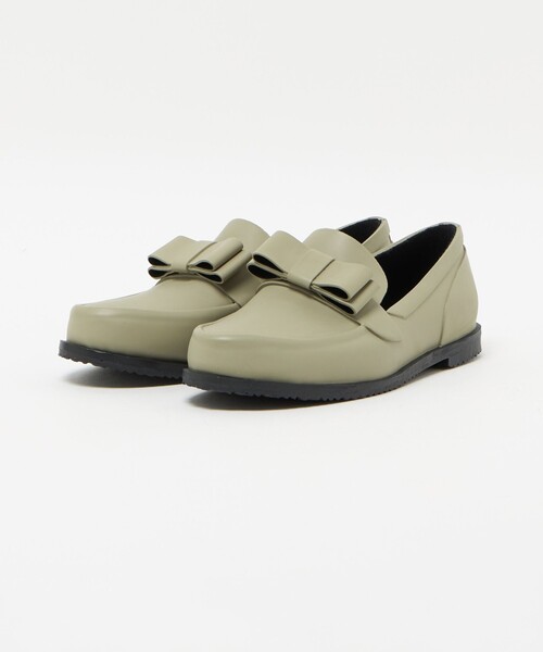 FOX UMBRELLAS（フォックスアンブレラズ）の「＜FOX UMBRELLAS＞RUB リボン ローファーシューズ 25AW（レインシューズ・レディース・ブラック/オリーブ・UK 4/UK 5/UK 3）」の3枚目の写真