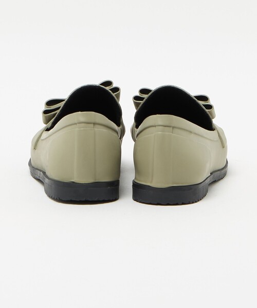 FOX UMBRELLAS（フォックスアンブレラズ）の「＜FOX UMBRELLAS＞RUB リボン ローファーシューズ 25AW（レインシューズ・レディース・ブラック/オリーブ・UK 4/UK 5/UK 3）」の6枚目の写真