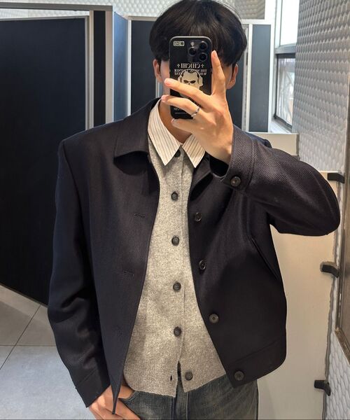 Millo Archive（ミロ アーカイブ）の「クロップムーブカーディガン [メランジグレー]（カーディガン/ボレロ・メンズ・その他・MEDIUM/LARGE/X-LARGE/SMALL）」の8枚目の写真