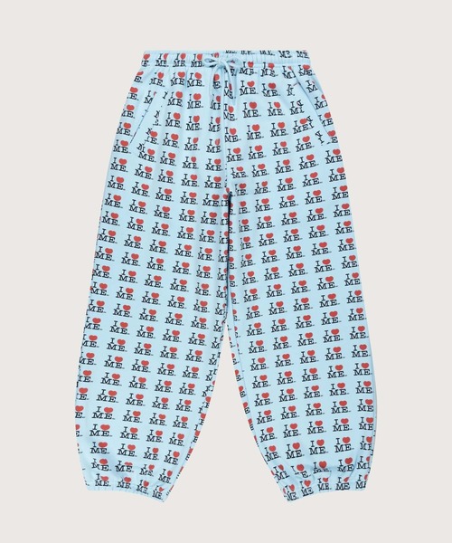 ASHLEY WILLIAMS I ♥︎ ME 水色　スウェットパンツ ASHLEY WILLIAMS（アシュリーウィリアムス）の「I heart me blue