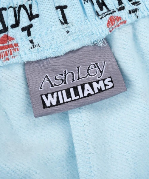 ASHLEY WILLIAMS I ♥︎ ME 水色　スウェットパンツ ASHLEY WILLIAMS（アシュリーウィリアムス）の「I heart me blue