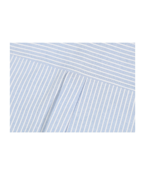 GUBIN（グビン）の「レタリングスリーブストライプシャツ - ブルー（シャツ/ブラウス・レディース・その他・SMALL/MEDIUM/LARGE）」の7枚目の写真